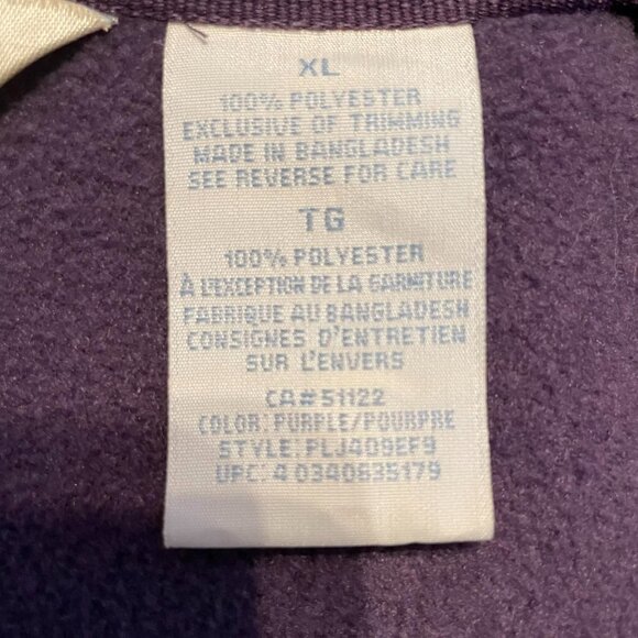 Penmans purple fleece jacket, full zip embroidered SIZE XL retro boxy - Picture 10 of 12